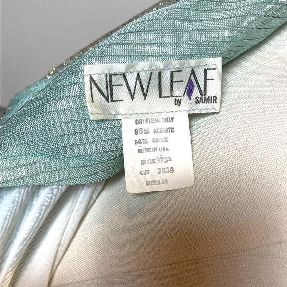 80s New Leaf by Samir one shoulder lurex prom dress - Picture 6 of 6